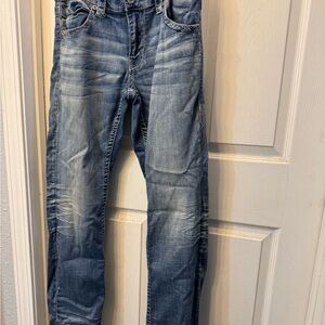 Buckle Men's Faded Blue Slim Jeans